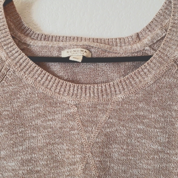 Sonoma Lifestyle Tan Sweatshirt Style Sweater SZ M - Picture 5 of 7